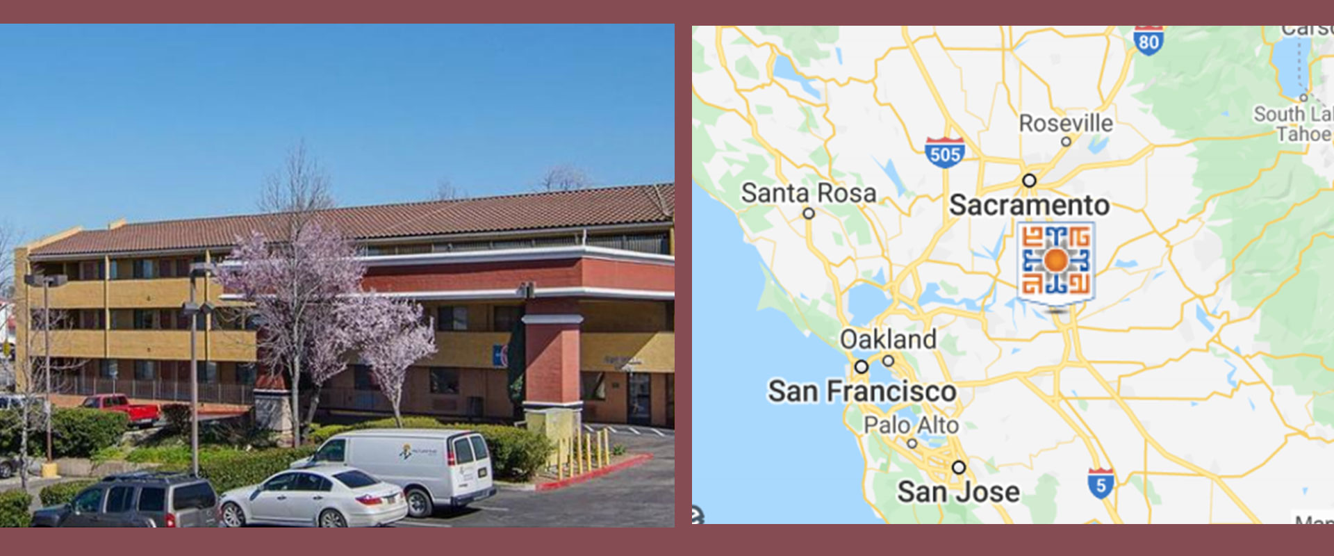 北加州，斯达克顿，知名连锁旅馆出售 Motel 6 地图