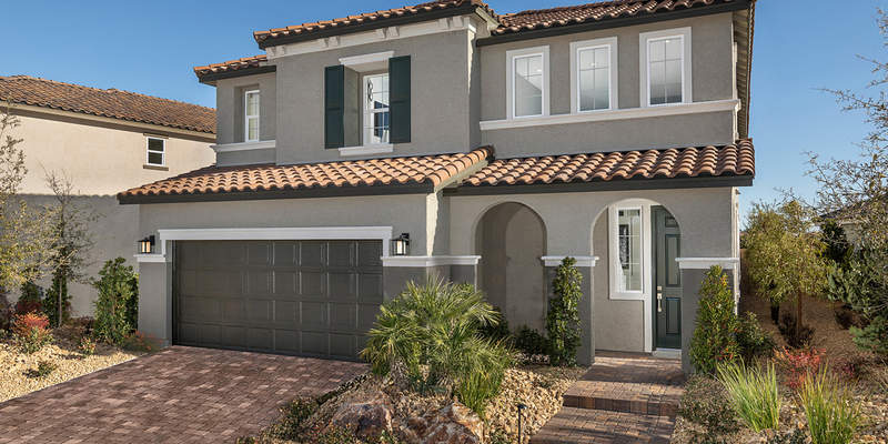 拉斯維加斯，百年纪念山，蒙特西托门控社区，全新独立别墅（N-023）