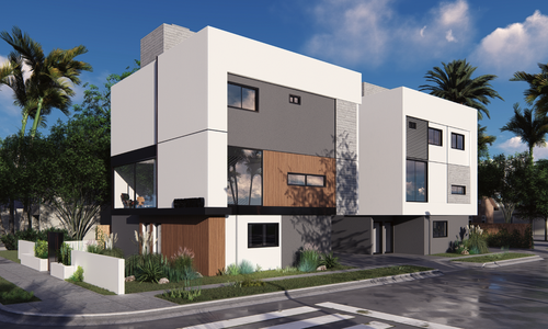 洛杉矶市中心，豪华4单位住宅投资案，近期完工，售价$2,890,000(C-027）