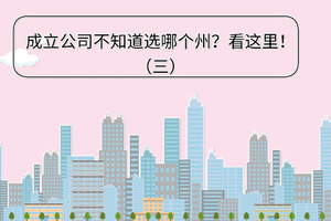 成立公司不知道選哪個州？看這里?。ǜ髦荻惵剩?（三）