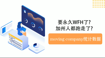 要永久WFH了？加州人都跑走了？来看看moving company的统计数据吧