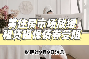 美住房市場放緩， 租賃擔保債券受阻