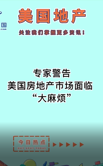 专家警告：美国房地产市场面临 