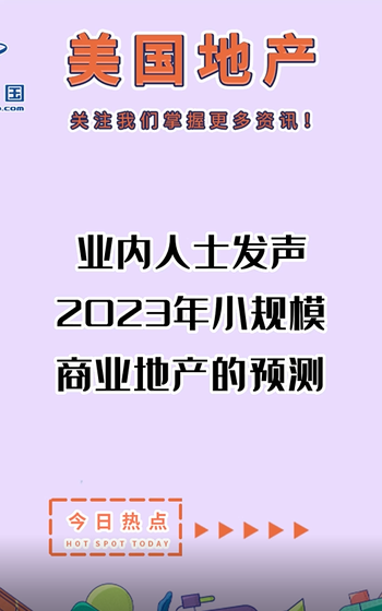 业内人士发声： 2023年小规模商业地产的预测