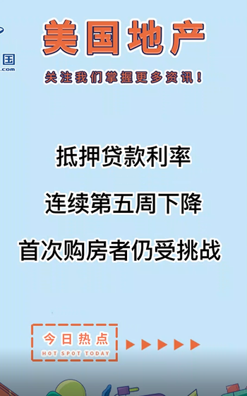 抵押貸款利率連續(xù)第五周下降，首次購房者仍受挑戰(zhàn)?