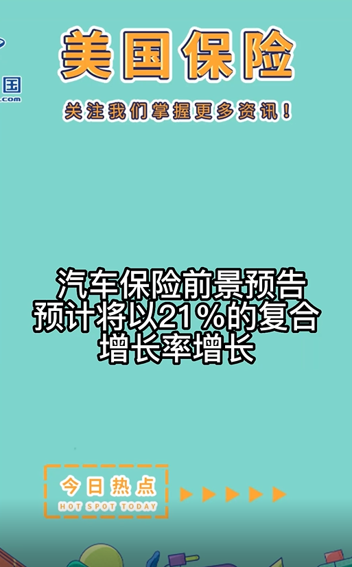 汽车保险前景预告：预计将以21%的复合增长率增长