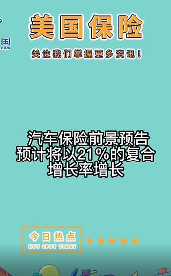 汽车保险前景预告：预计将以21%的复合增长率增长