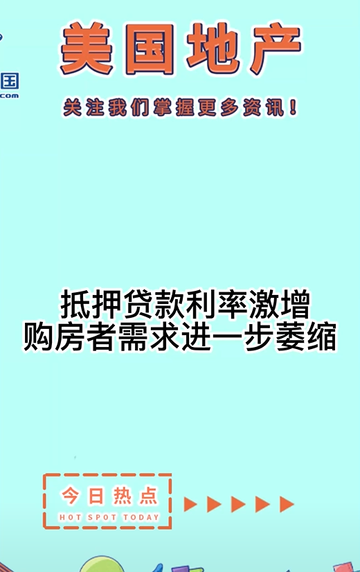 抵押貸款利率激增，購房者需求進一步萎縮