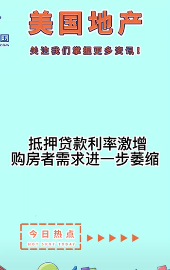 抵押貸款利率激增，購(gòu)房者需求進(jìn)一步萎縮