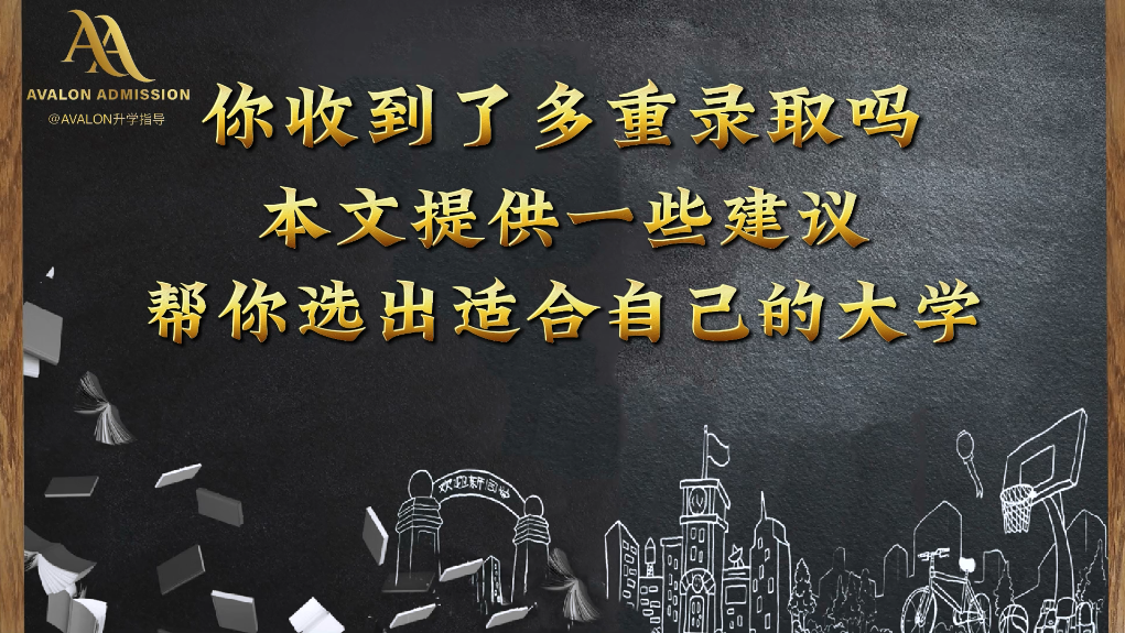 你收到了多重录取吗 本文提供一些建议帮你选出适合自己的大学