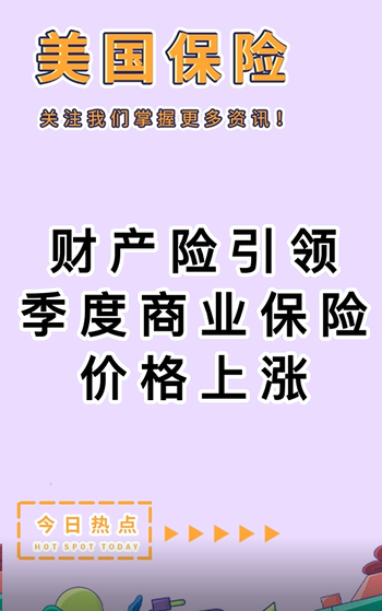 財(cái)產(chǎn)險(xiǎn)引領(lǐng)季度商業(yè)保險(xiǎn)價(jià)格上漲?