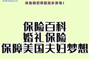 保险百科：婚礼保险保障美国夫妇梦想