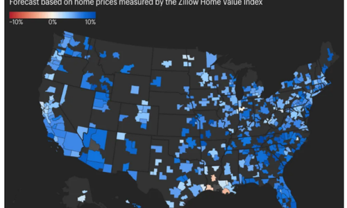 Zillow預(yù)測(cè)：美國(guó)2024年房?jī)r(jià)將上漲6.5%