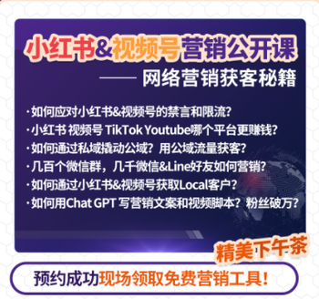 海外专业人士及商家网络营销公开课