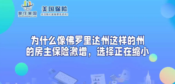 为什么像佛罗里达州这样的州的房主保险激增，选择正在缩小