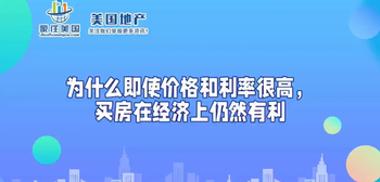 为什么即使价格和利率很高，买房在经济上仍然有利