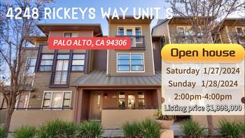 美國(guó)豪宅4248 RICKEYS WAY UNIT S PALO ALTO, CA 94306