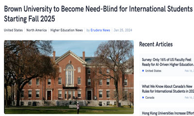 2024 美国留学福音：7 所大学国际生可享学费全免政策