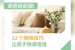卖房前必做！12 个除味技巧让房子快速增值