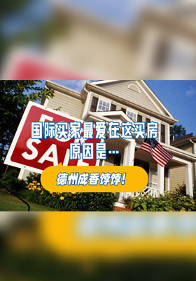 德州成香饽饽！国际买家最爱在这买房，原因是…