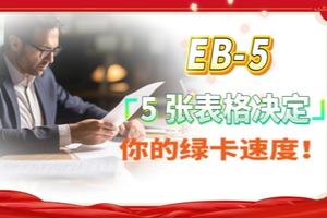 EB-5：5 张表格决定你的绿卡速度！