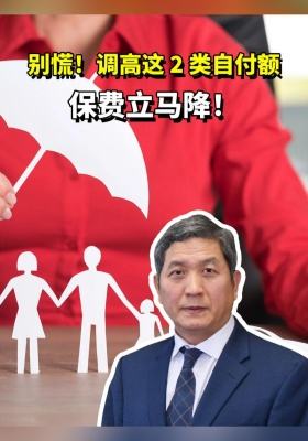 别慌！调高这 2 类自付额，保费立马降！
