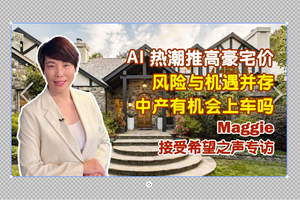 AI 热潮推高豪宅价 ｜风险与机遇并存 ｜中产有机会上车吗？ ｜ Maggie 接受希望之声专访