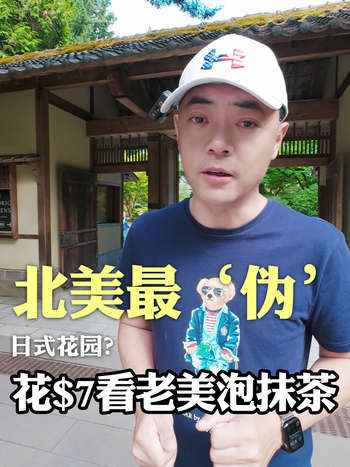 北美最‘伪’日式花园？花$7看老美泡抹茶
