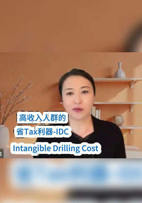 高收入人群的省税利器IDC，Intangible Drilling Cost