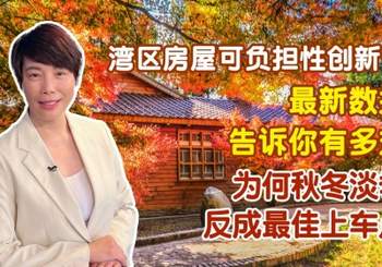 湾区房屋可负担性创新低？ 最新数据告诉你有多难！ 为何秋冬淡季反成最佳上车点！