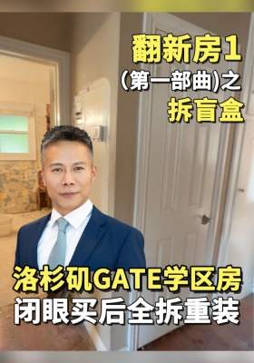 翻新房1(第一部曲)之拆盲盒 洛杉矶GATE学区房闭眼买后全拆重装