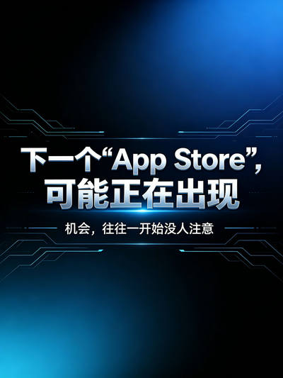 下一个&ldquo;App Store&rdquo;，可能正在出现
