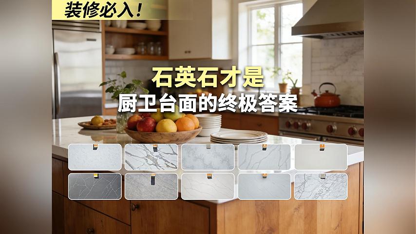 装修必入！石英石才是厨卫台面的终极答案