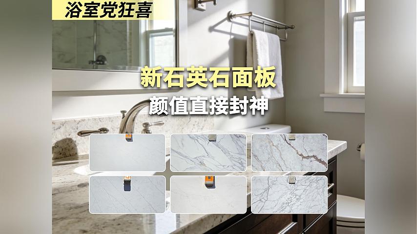 厨房和浴室台面党狂喜！新石英石配色直接封神!
