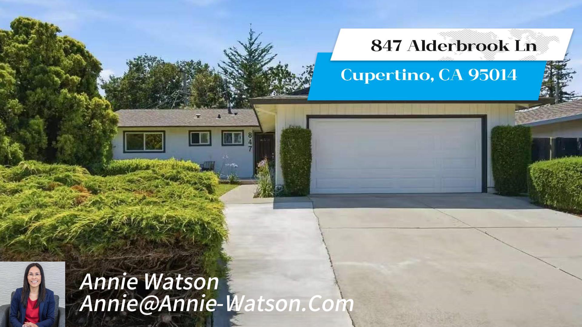 847 Alderbrook LnCupertino, CA 95014