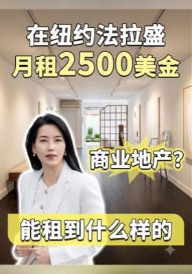 在纽约法拉盛，月租2500美金能租到什么样的商业地产？