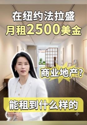 在纽约法拉盛，月租2500美金能租到什么样的商业地产？