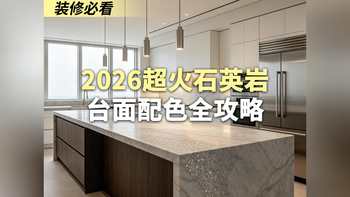 2026超火石英岩 台面配色全攻略