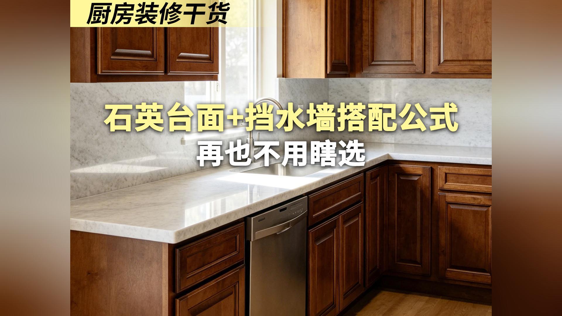 石英台面+挡水墙搭配公式再也不用瞎选