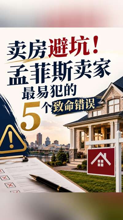 卖房避坑！孟菲斯卖家最易犯的 5 个致命错误