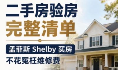 二手房验房完整清单，孟菲斯 Shelby 买房不花冤枉维修费