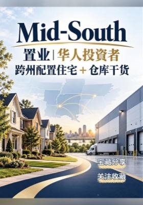 Mid-South 置业｜华人投資者跨州配置住宅 + 仓库干货