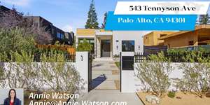 543 Tennyson Ave Palo Alto, CA 94301 Open House10/17 & 10/18   2:00pm-4:00pm