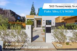 543 Tennyson Ave Palo Alto, CA 94301 Open House10/17 & 10/18   2:00pm-4:00pm