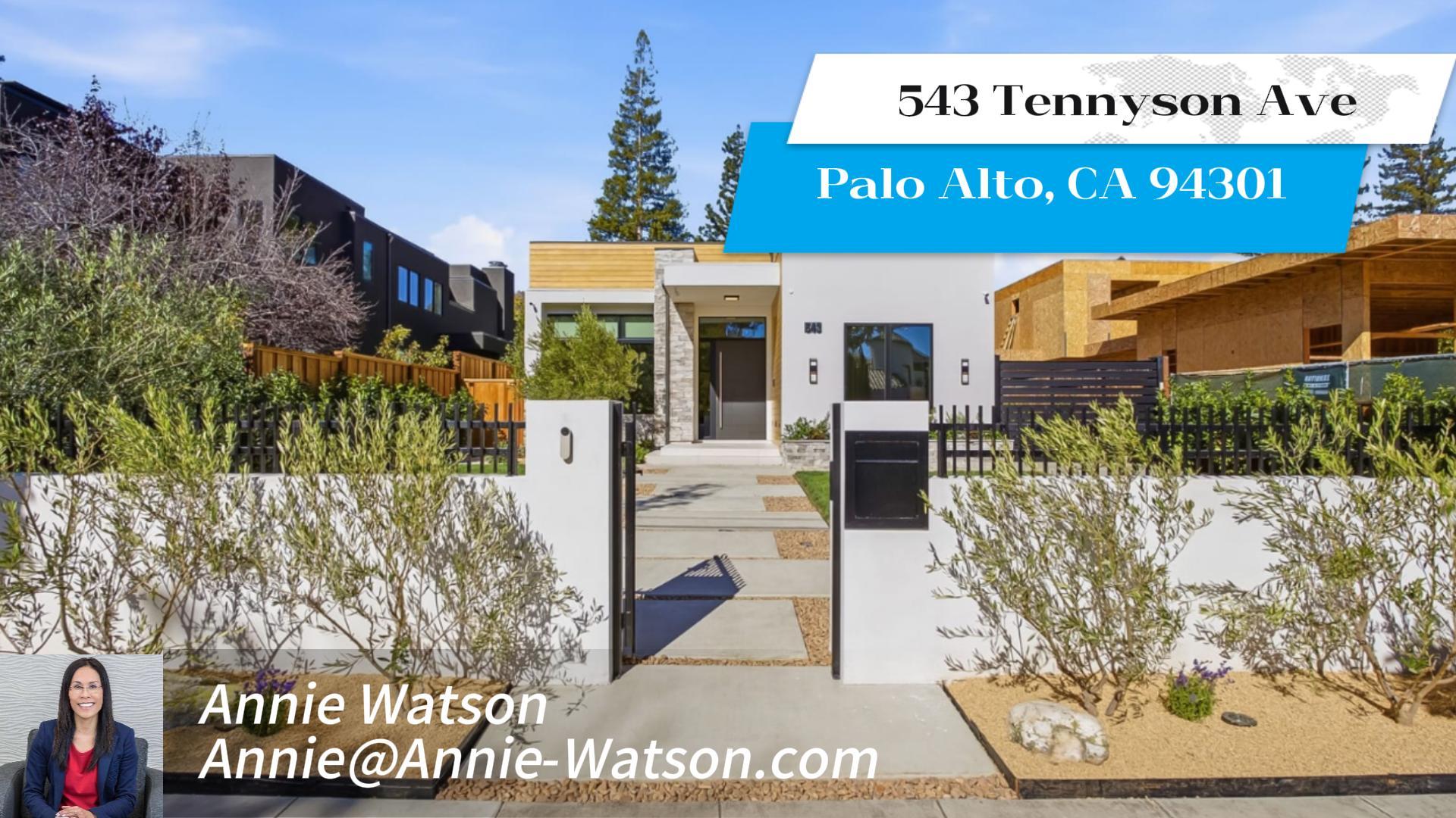 543 TennysonAve Palo Ato,CA91301Open House10月10/17 & 10/182:00到4:00